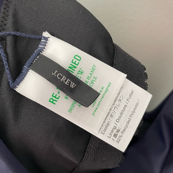 J Crew Ruched Squareneck One-Piece Swimsuit Full
Coverage Navy Blue Size 24   24 - Picture 5 of 8